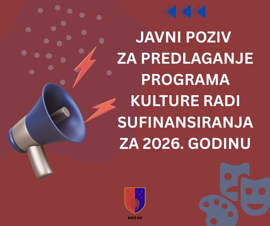 Otvoren Javni poziv za sufinansiranje projekata kulture u Kantonu Sarajevo!